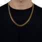 Cuban 8mm- 18K Yellow Gold Chain