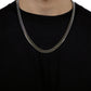 Cuban 8mm- 18k White Gold Chain