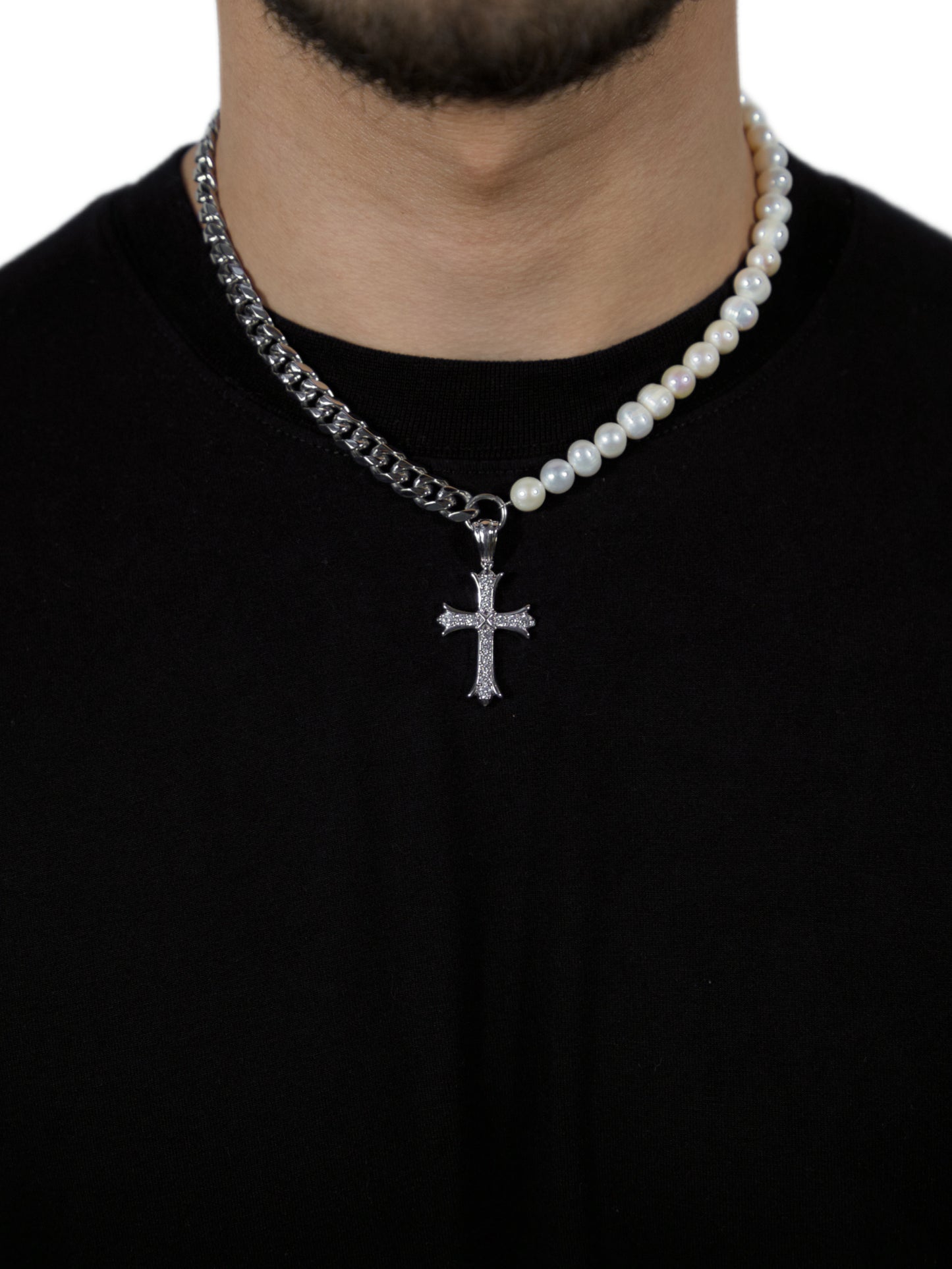 Fresh Water Cross Pendant