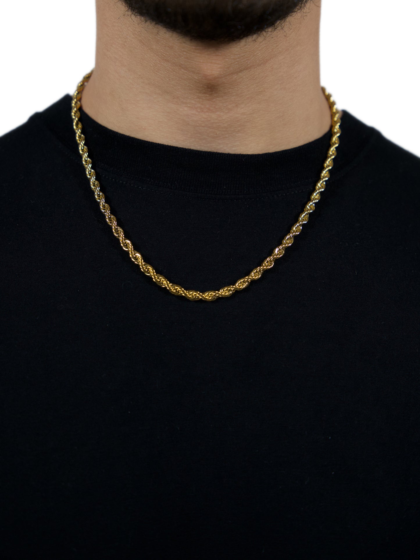 Rope 3mm- 18k Yellow Gold Chain