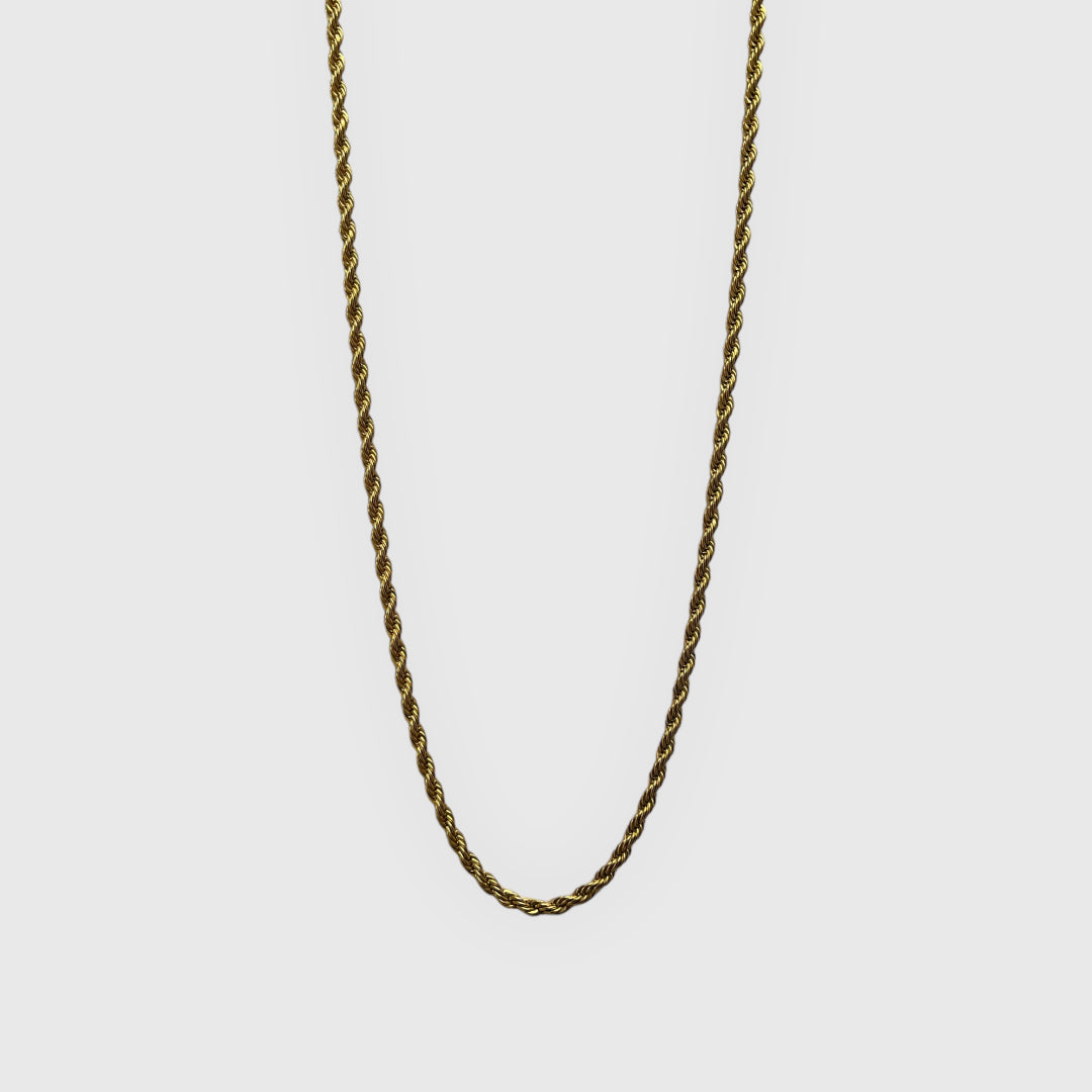 Rope 3mm- 18k Yellow Gold Chain